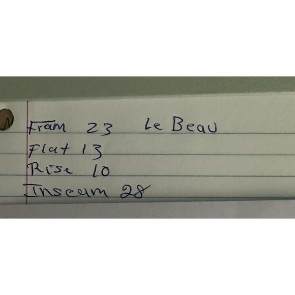 Frame Jeans Womens 23 Le ‎ Beau High Rise Crop Medium Wash Blue Denim - Picture 12 of 12